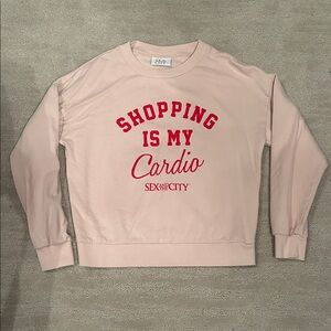 Sex and the City Pink Crew Neck Sweater